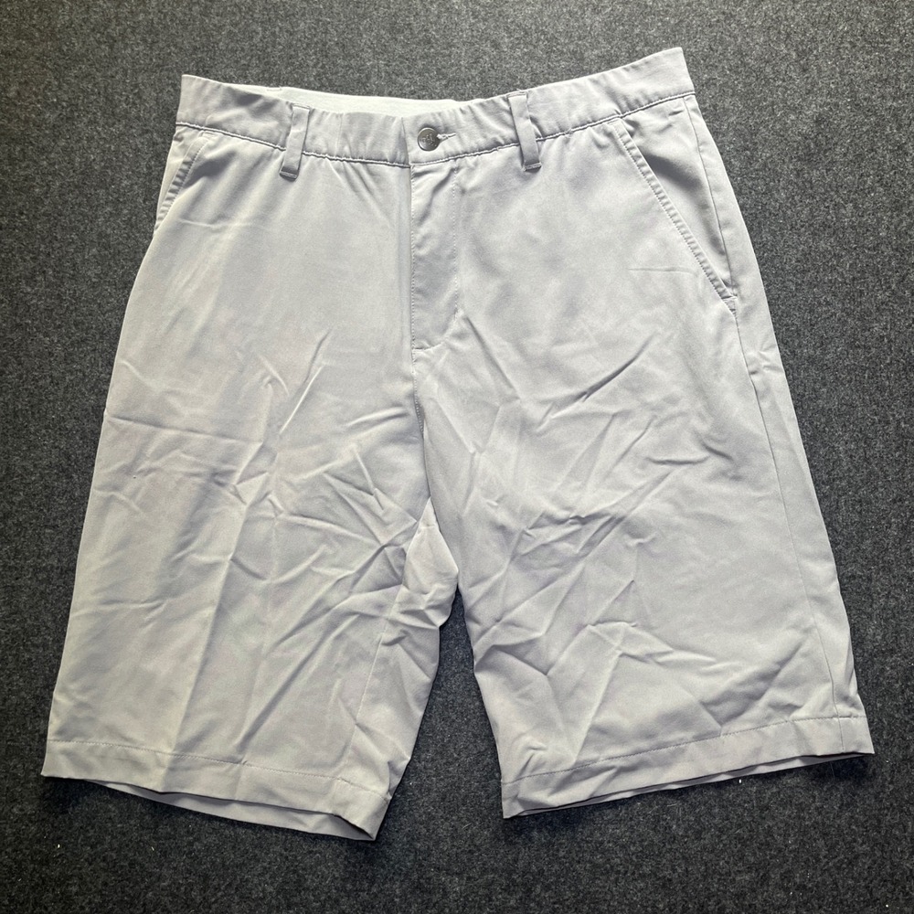 Adidas‎ Golf Shorts Mens 32 Grey Performance Stretch Flat Front